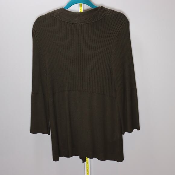 Ann Taylor Brown 2-Piece Knit Cardigan & Shell Set M NWOT - Picture 3 of 5
